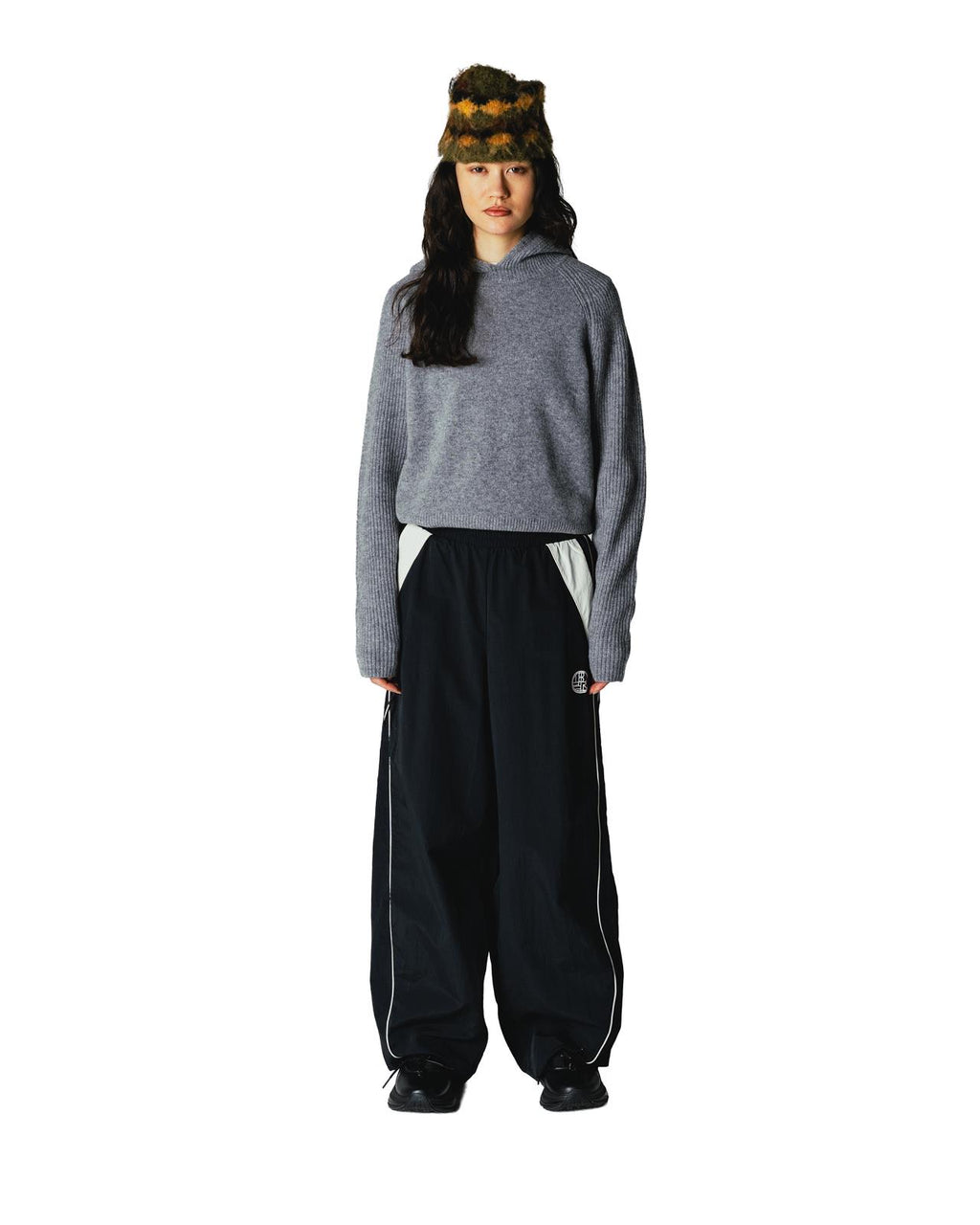 WOODBIRD Eve knit hoodie grey