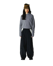 WOODBIRD Eve knit hoodie grey