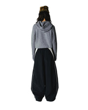 WOODBIRD Eve knit hoodie grey