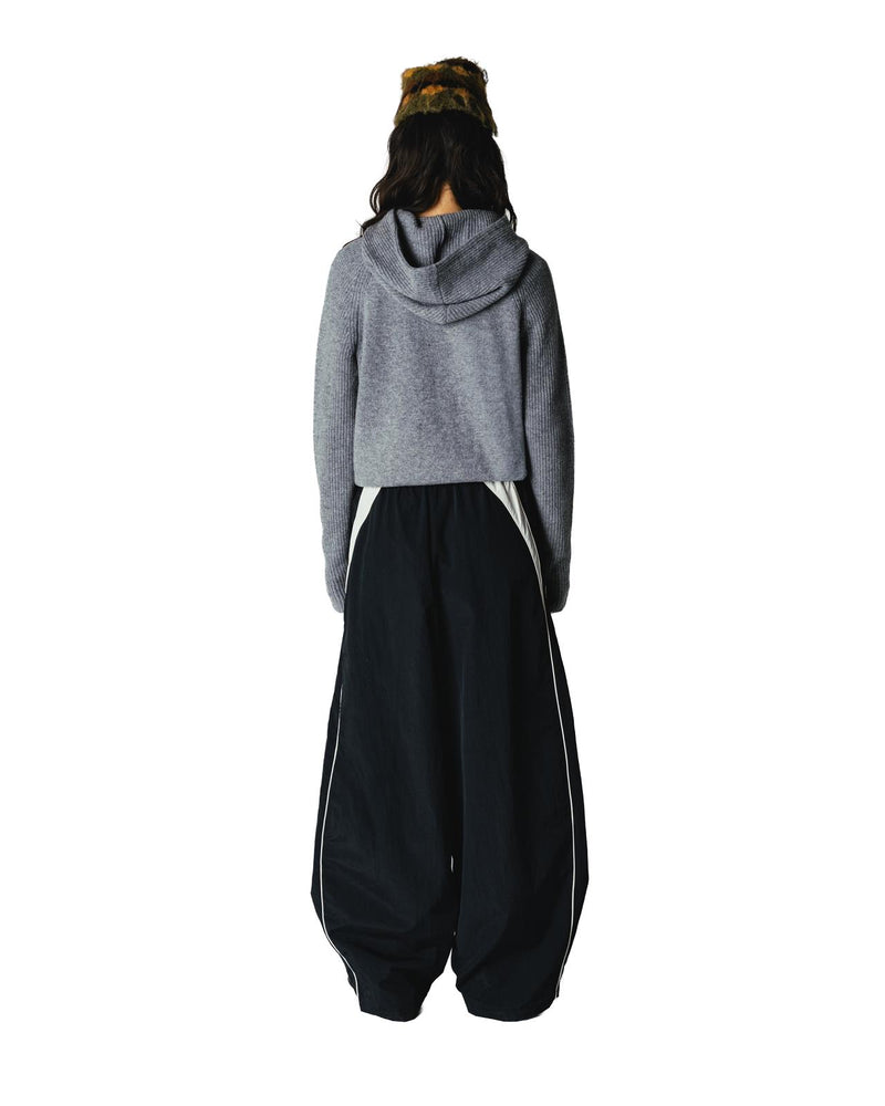WOODBIRD Eve knit hoodie grey
