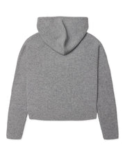 WOODBIRD Eve knit hoodie grey