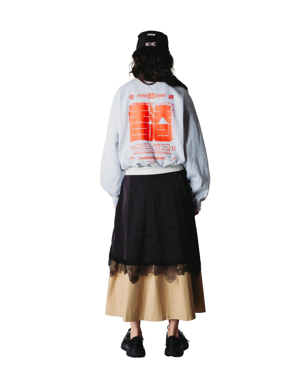 WOODBIRD Franka HK crew grey melange