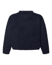 WOODBIRD Hua fluffy crew navy