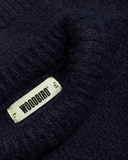 WOODBIRD Hua fluffy crew navy