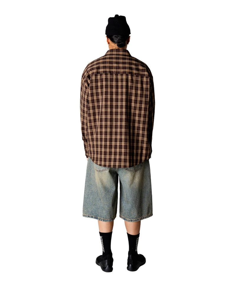 WOODBIRD Jong dobby check shirt