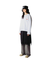 WOODBIRD Joul LS mono tee white