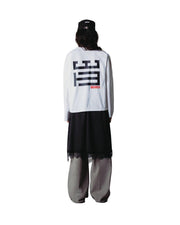 WOODBIRD Joul LS mono tee white