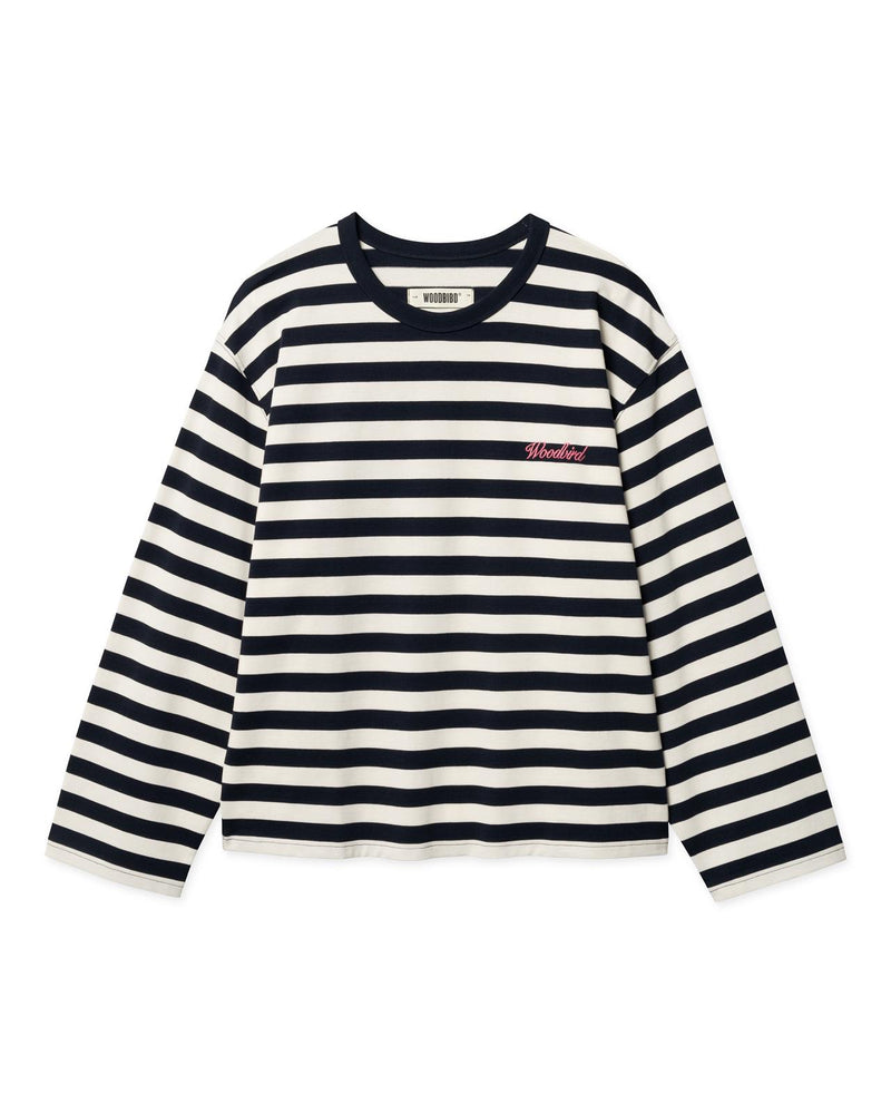 WOODBIRD Joul wide sleeve stripe tee