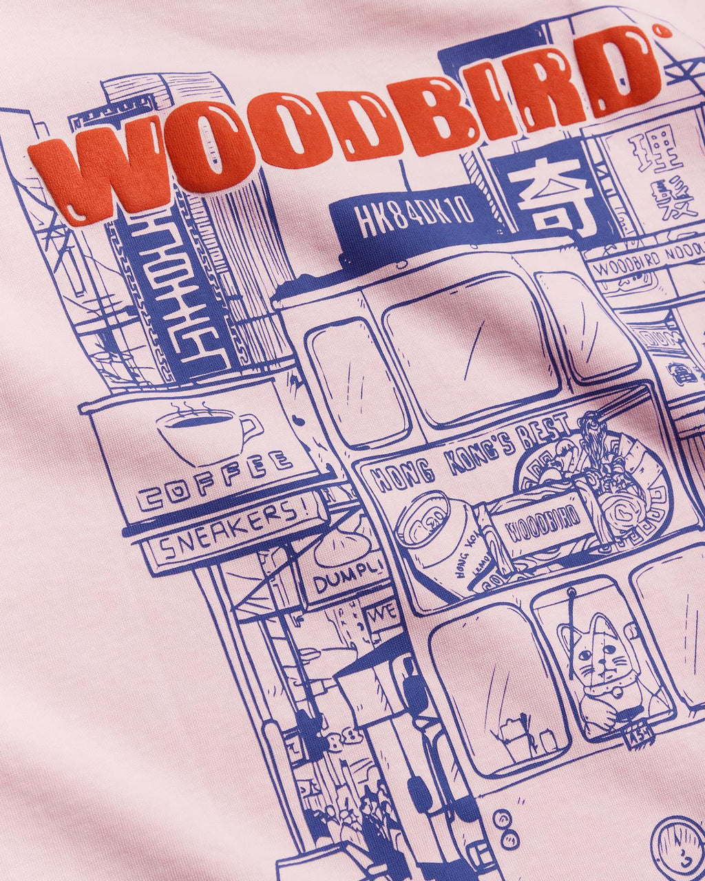 WOODBIRD Juno tram tee violet