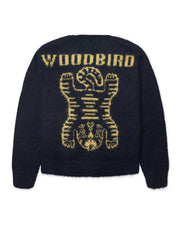 WOODBIRD Koon zip tiger cardigan navy