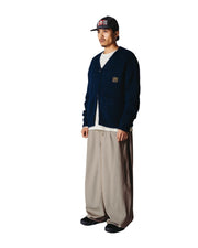 WOODBIRD Koon zip tiger cardigan navy
