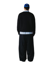 WOODBIRD Kurt mohairy crew black