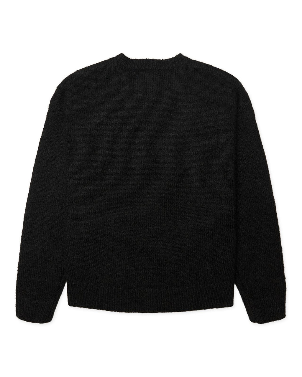 WOODBIRD Kurt mohairy crew black