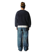 WOODBIRD Sake washed crew washed black