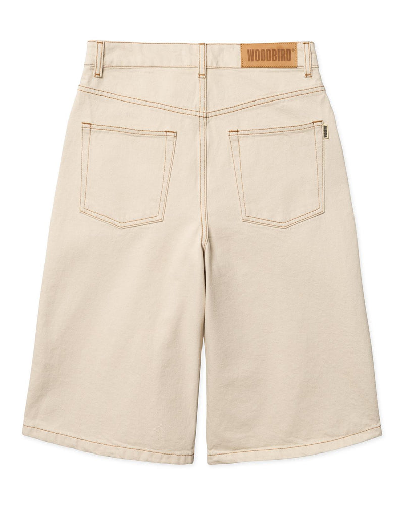 WOODBIRD Shan OW denim shorts off white