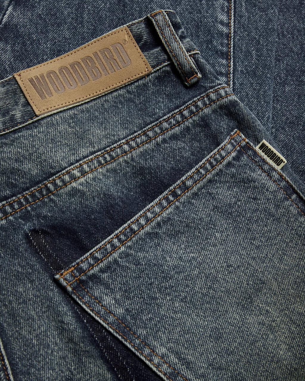 WOODBIRD Vega twisted jeans blue vintage