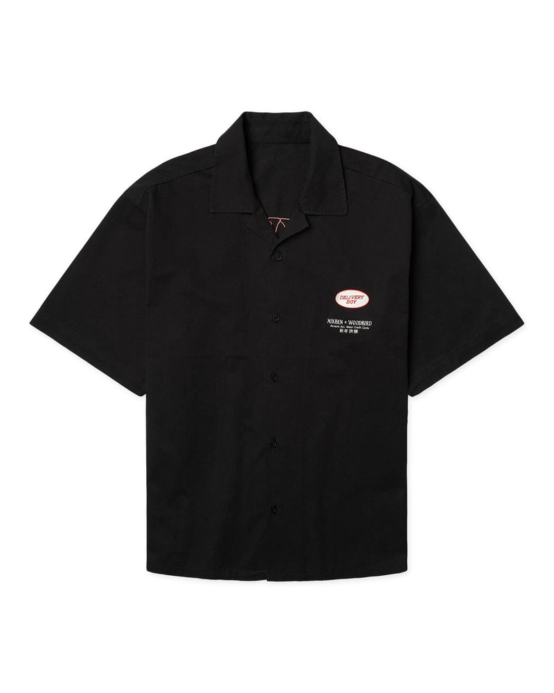 WOODBIRD X NIKBEN Delivery shirt black