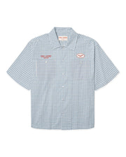 WOODBIRD X NIKBEN Delivery shirt blue white