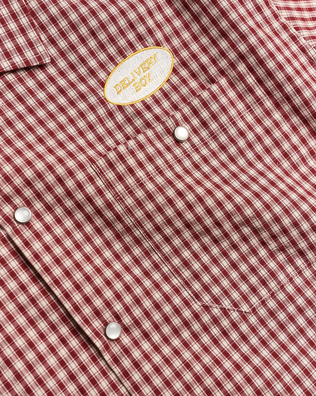 WOODBIRD X NIKBEN Delivery shirt red white