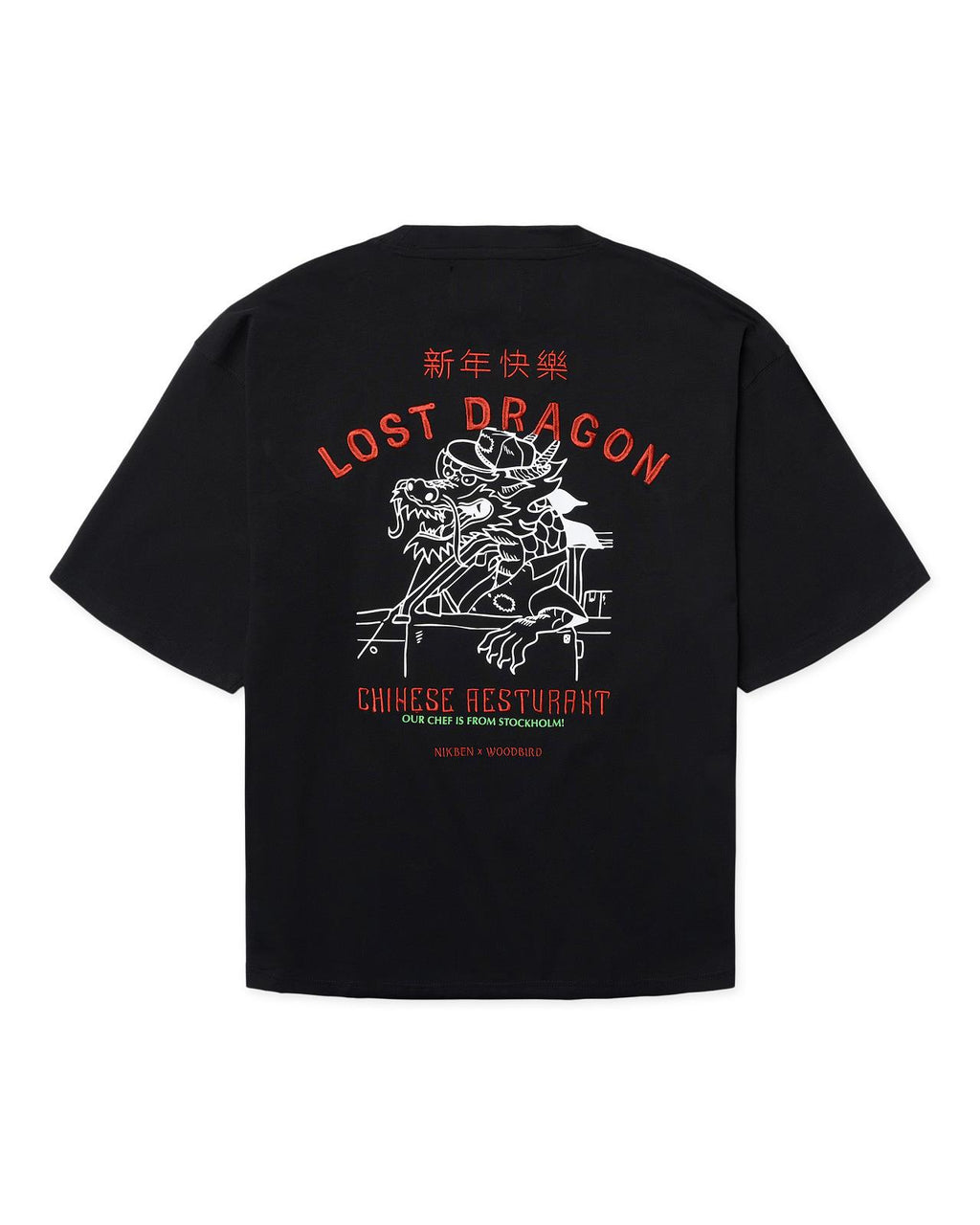 WOODBIRD X NIKBEN Delivery tee black