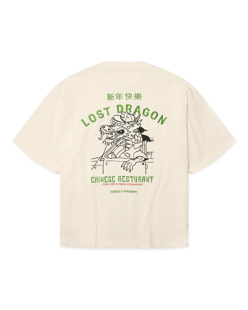 WOODBIRD X NIKBEN Delivery tee off white