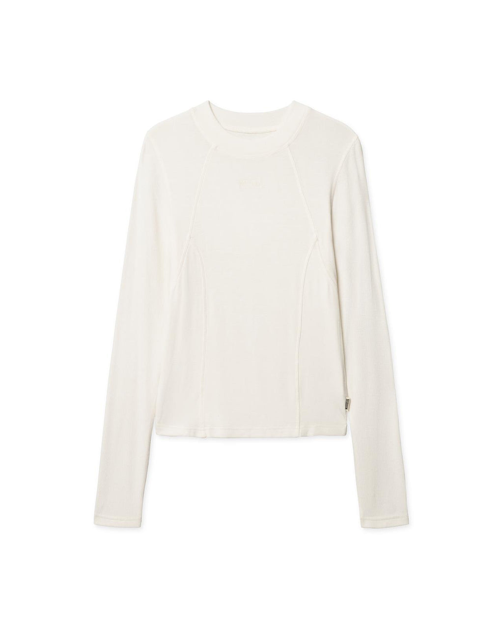 WOODBIRD Xao LS tee off white