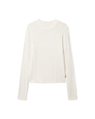 WOODBIRD Xao LS tee off white