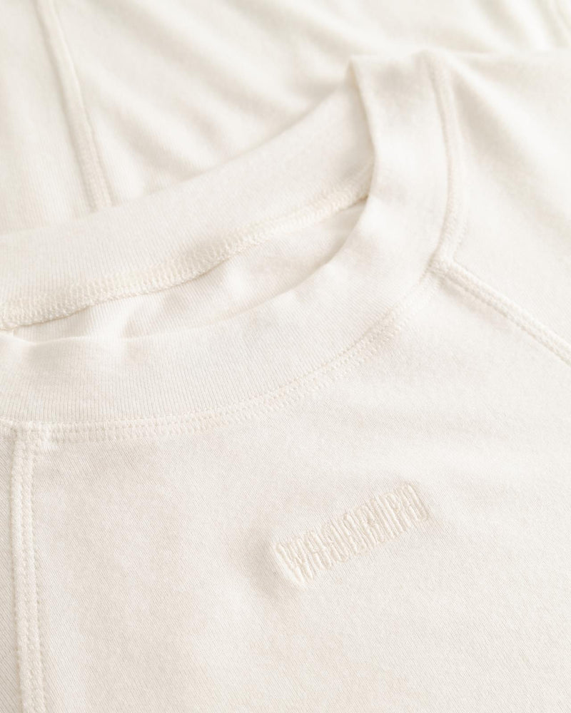 WOODBIRD Xao LS tee off white