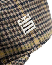 WOODBIRD Yin check pillbox cap