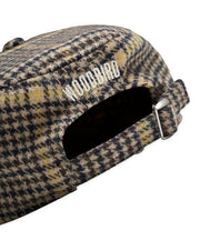 WOODBIRD Yin check pillbox cap
