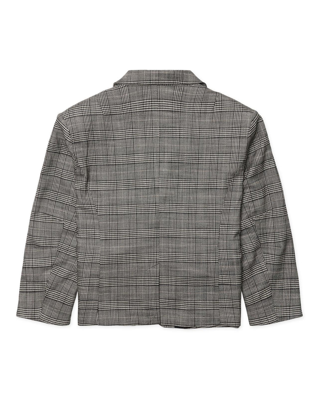 WOODBIRD Yun check blazer black grey