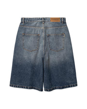 WOODBIRD Yuto twisted shorts blue vintage