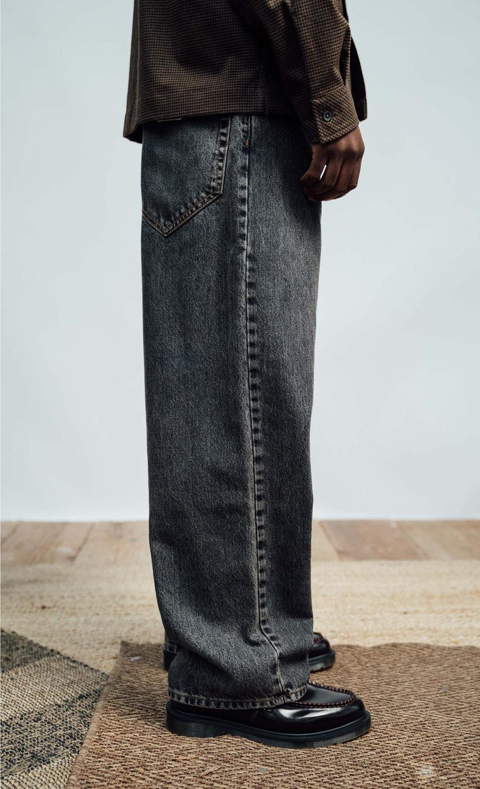 WOODEN STORE Big big japan jeans black dust