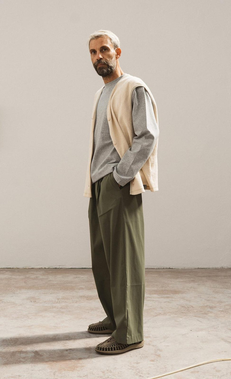 WOODEN STORE Big Osaka pants green
