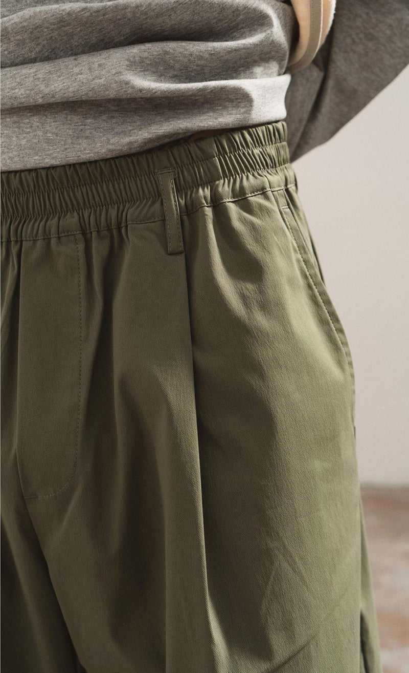 WOODEN STORE Big Osaka pants green