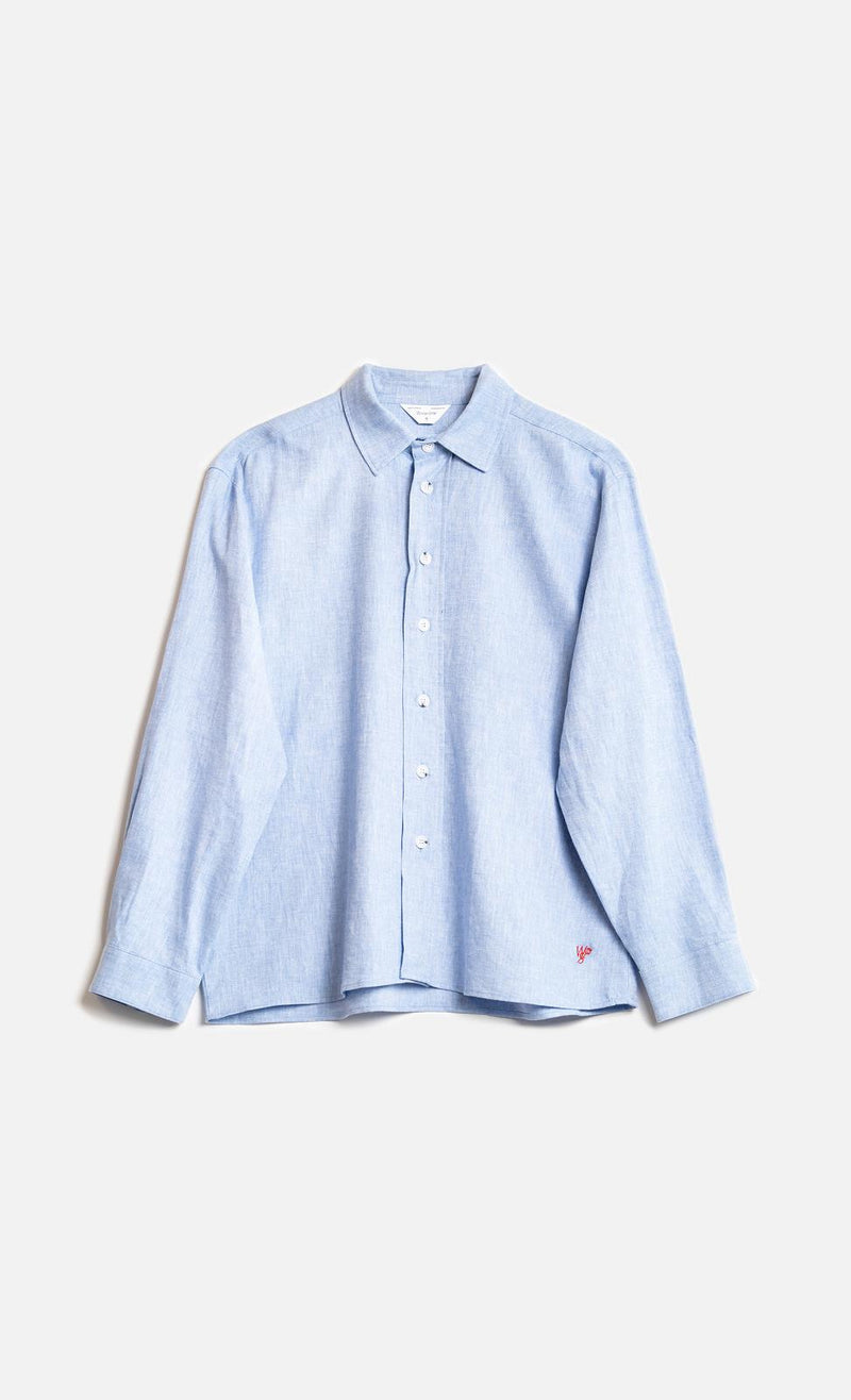 WOODEN STORE Carlos LS shirt light blue