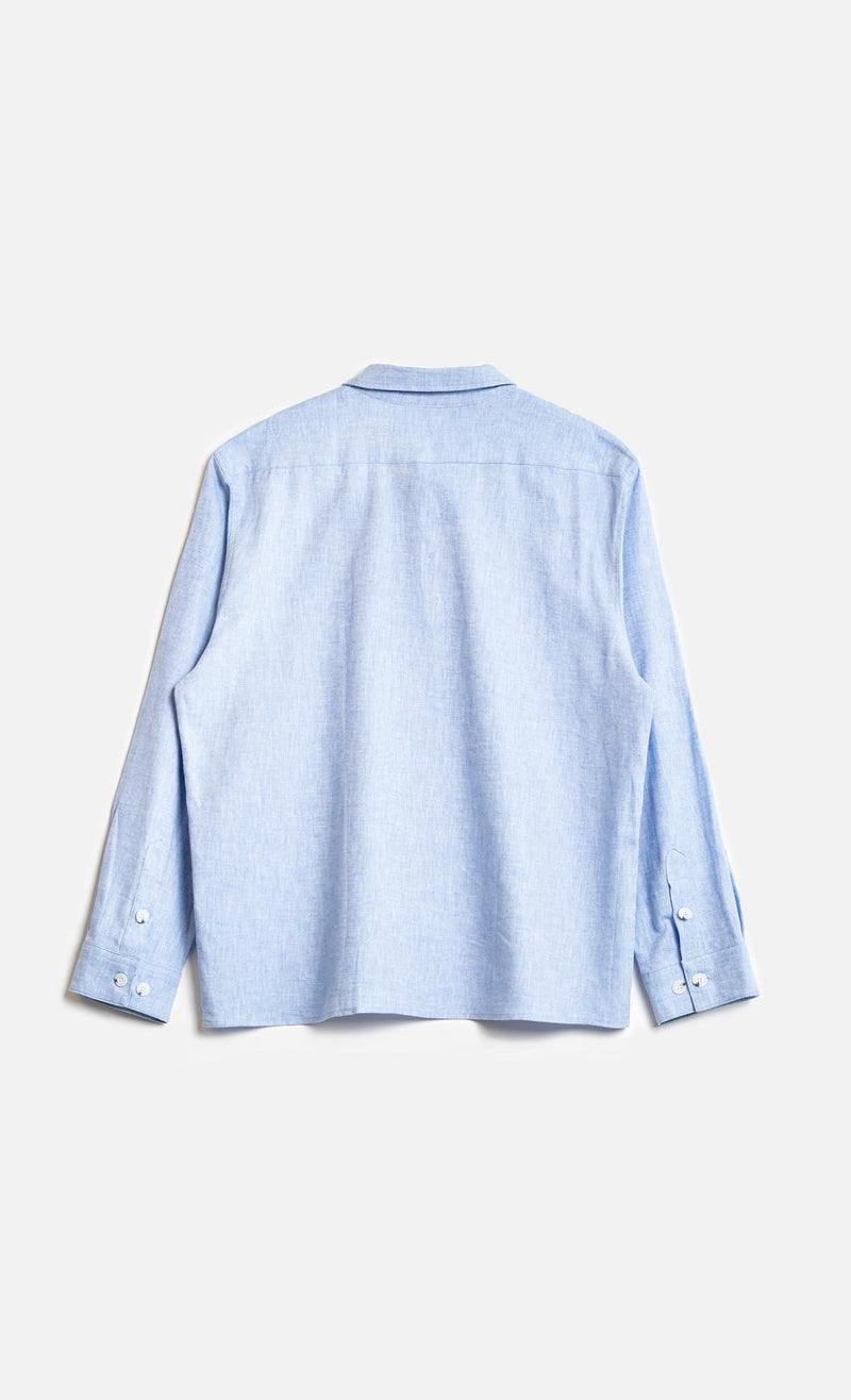 WOODEN STORE Carlos LS shirt light blue