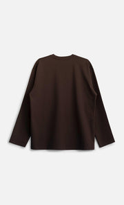 WOODEN STORE Izumi longsleeve dark brown
