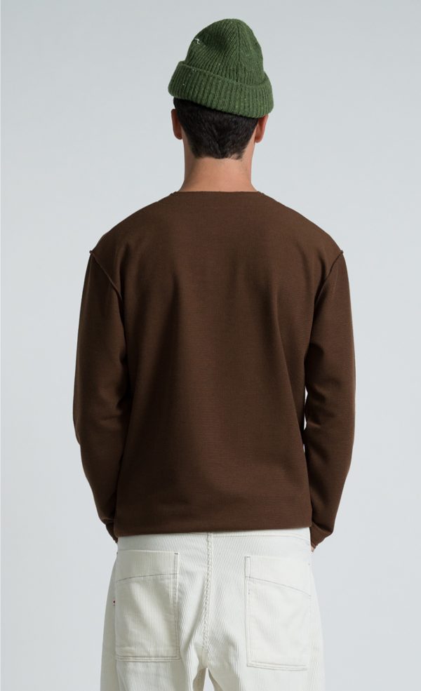 WOODEN STORE Pecos longsleeve marrone